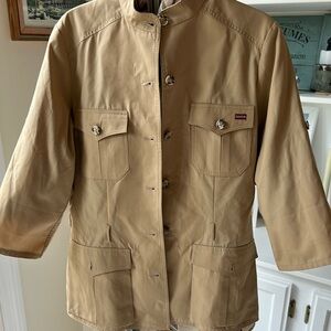 Sasson Vintage Tan Safari- Style Field Jacket Utility Design